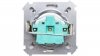 Simon Basic Gniazdo pojedyncze z/u 16A 250V srebrny mat BMGZ1.01/43